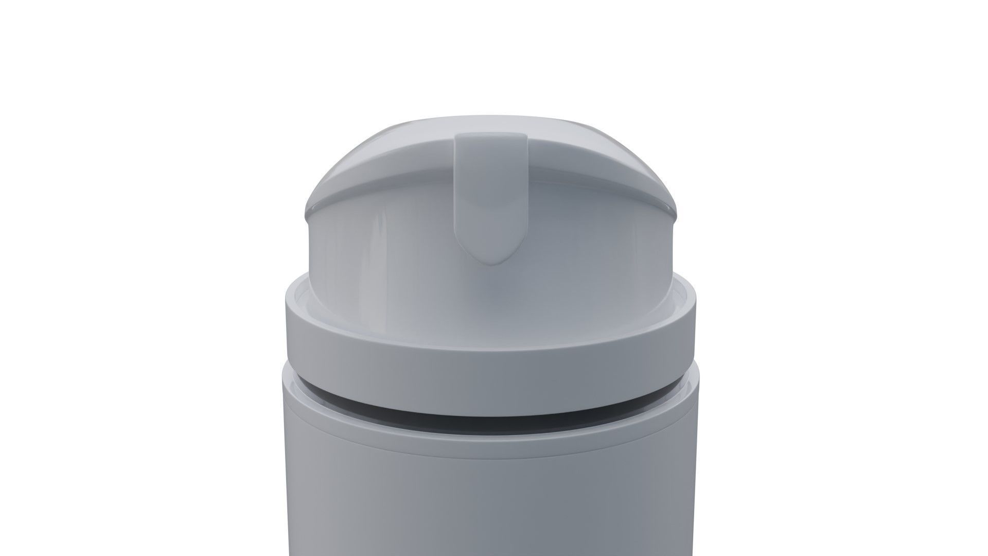 Cosmetic cream airless bottle 3D model_4