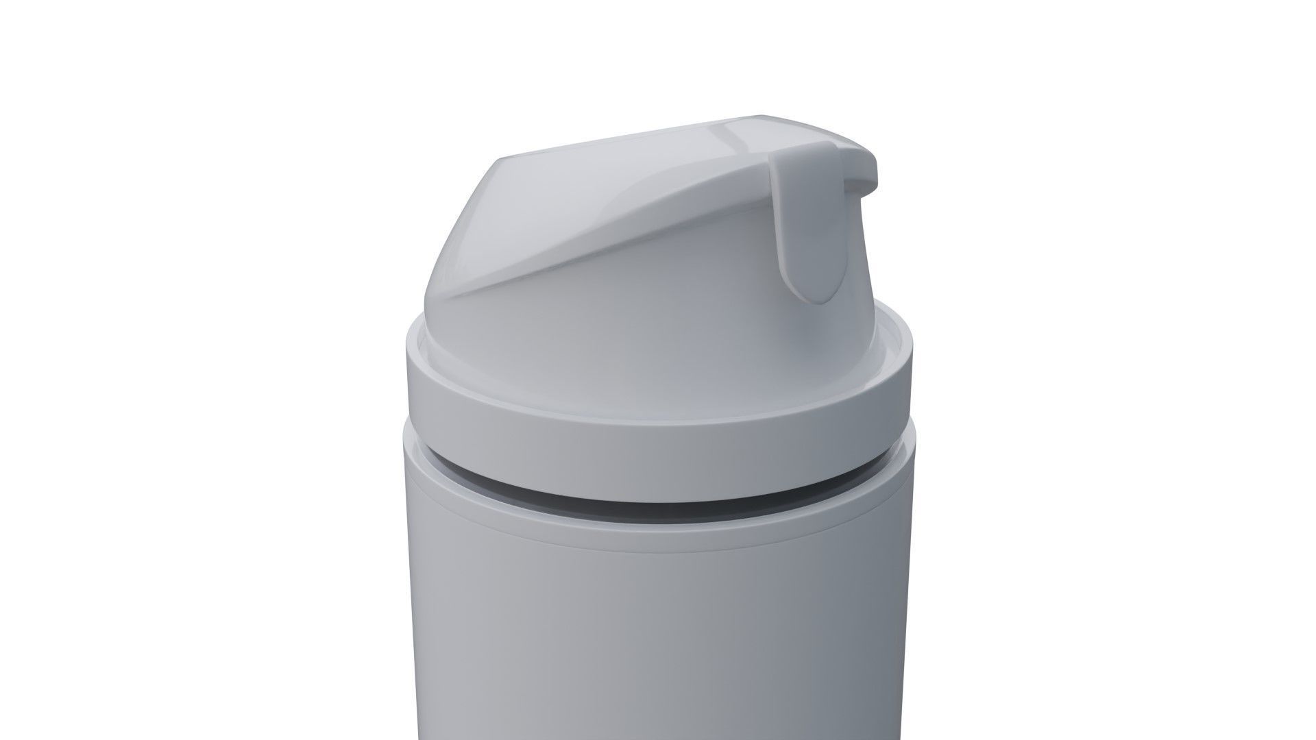 Cosmetic cream airless bottle 3D model_5