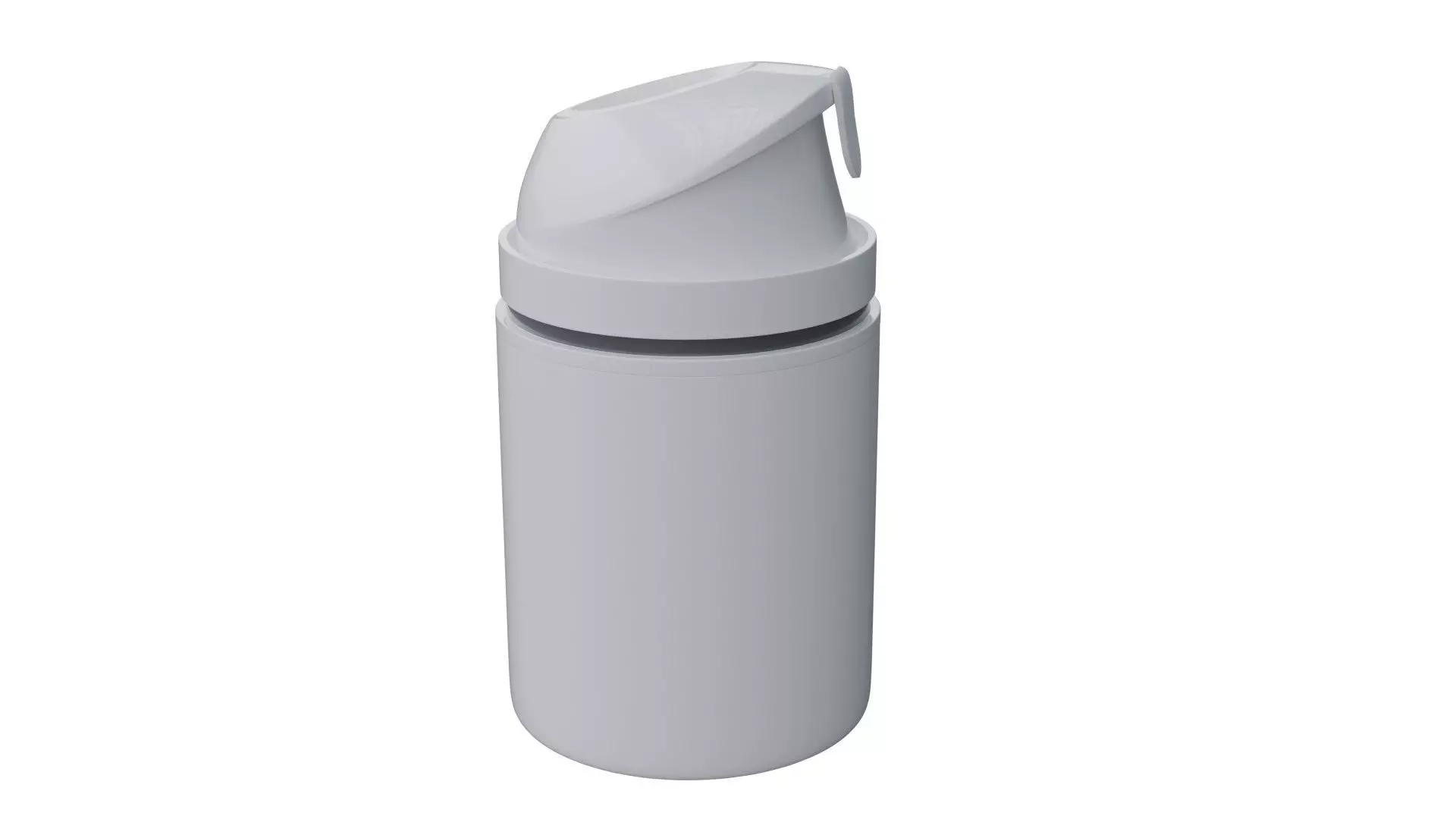 Cosmetic cream airless bottle 3D model_0