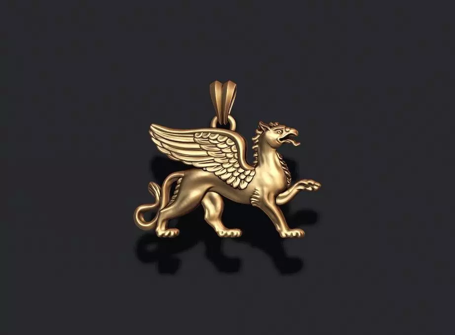 griffin pendant 3D print model