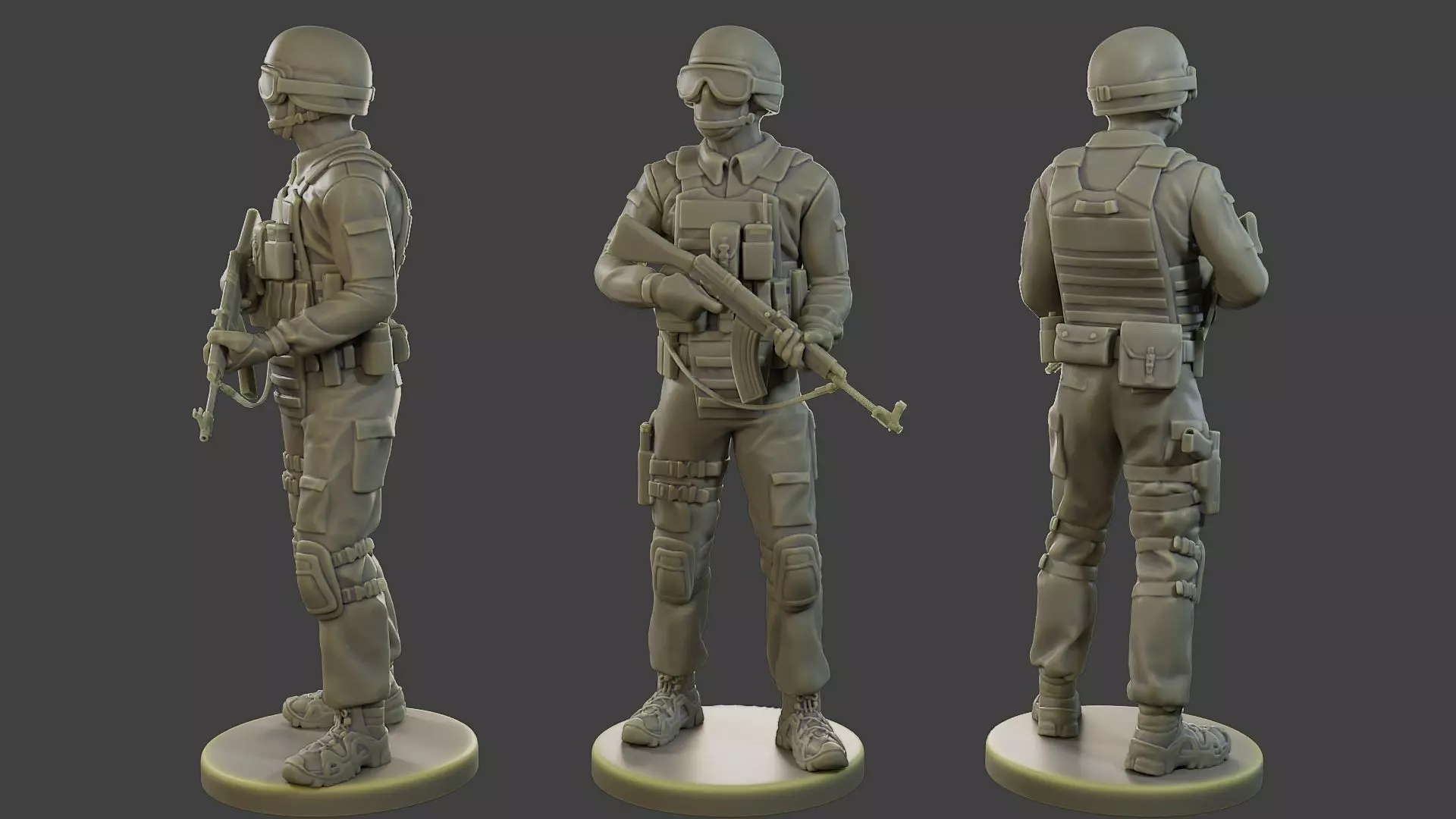 CzechSlovak Police Tactical Unit CPTU1 003 3D print model