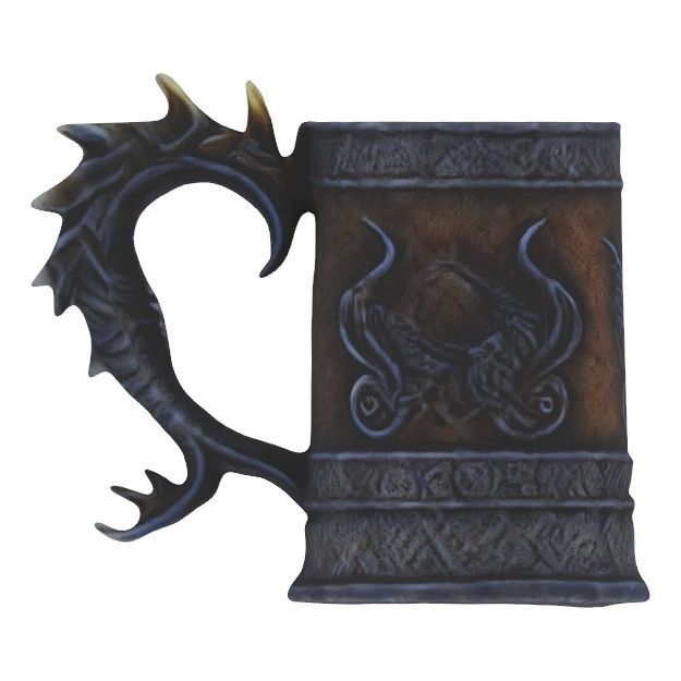 Dragon Inspired Fantasy Tankard 3D model_10