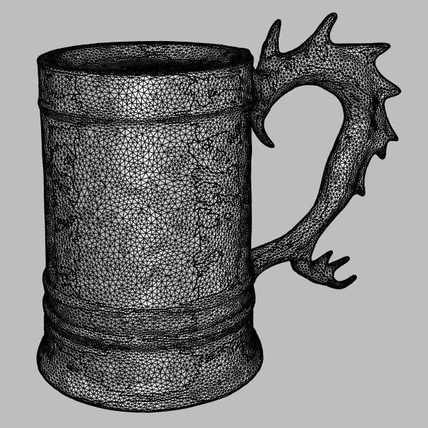 Dragon Inspired Fantasy Tankard 3D model_12
