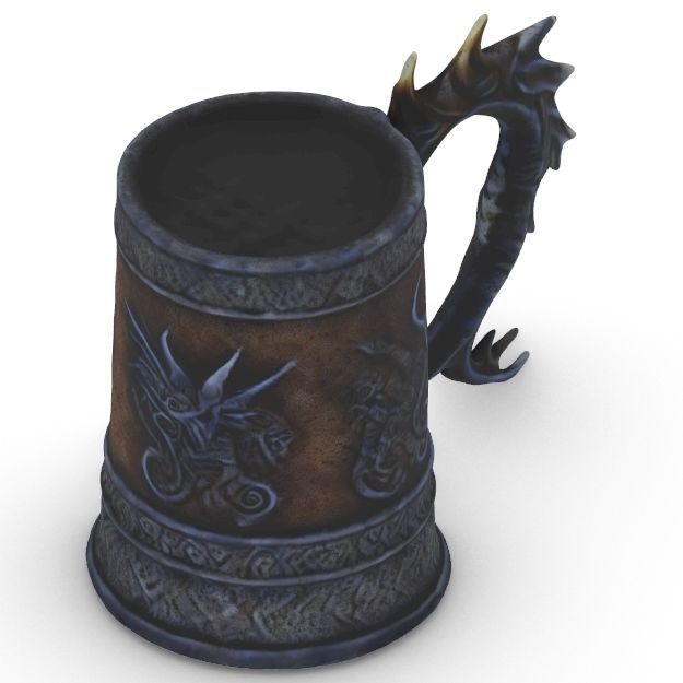 Dragon Inspired Fantasy Tankard 3D model_8