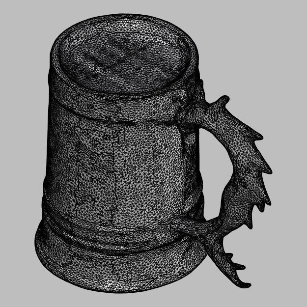 Dragon Inspired Fantasy Tankard 3D model_7
