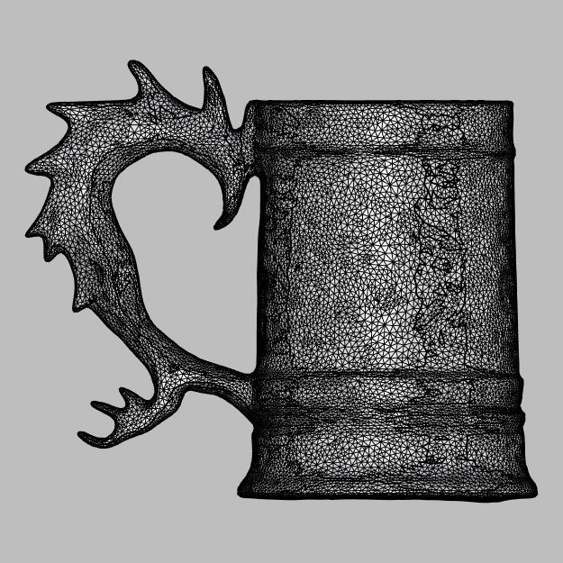 Dragon Inspired Fantasy Tankard 3D model_11