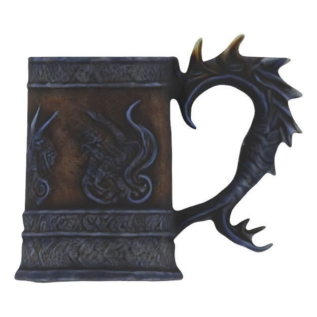Dragon Inspired Fantasy Tankard 3D model_13
