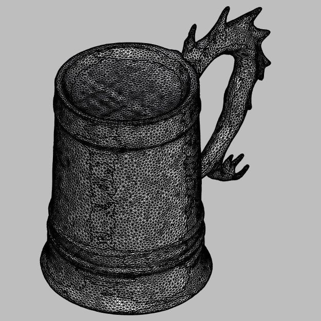 Dragon Inspired Fantasy Tankard 3D model_9