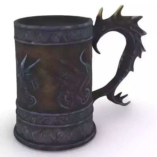 Dragon Inspired Fantasy Tankard 3D model