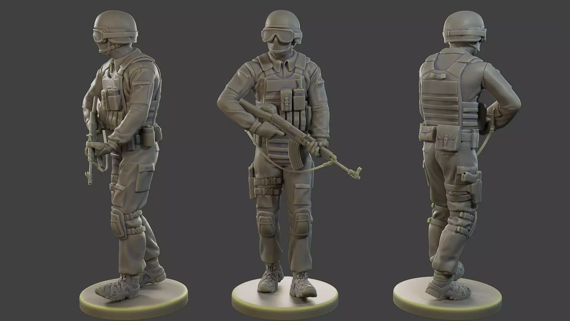 CzechSlovak Police Tactical Unit CPTU1 004 3D print model