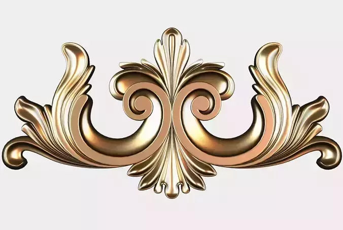 Carved decor for cnc 48 Free 3D model