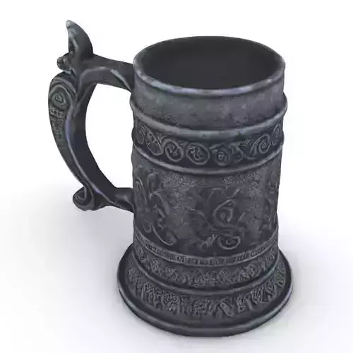 Medieval Gothic Tankard 3D model