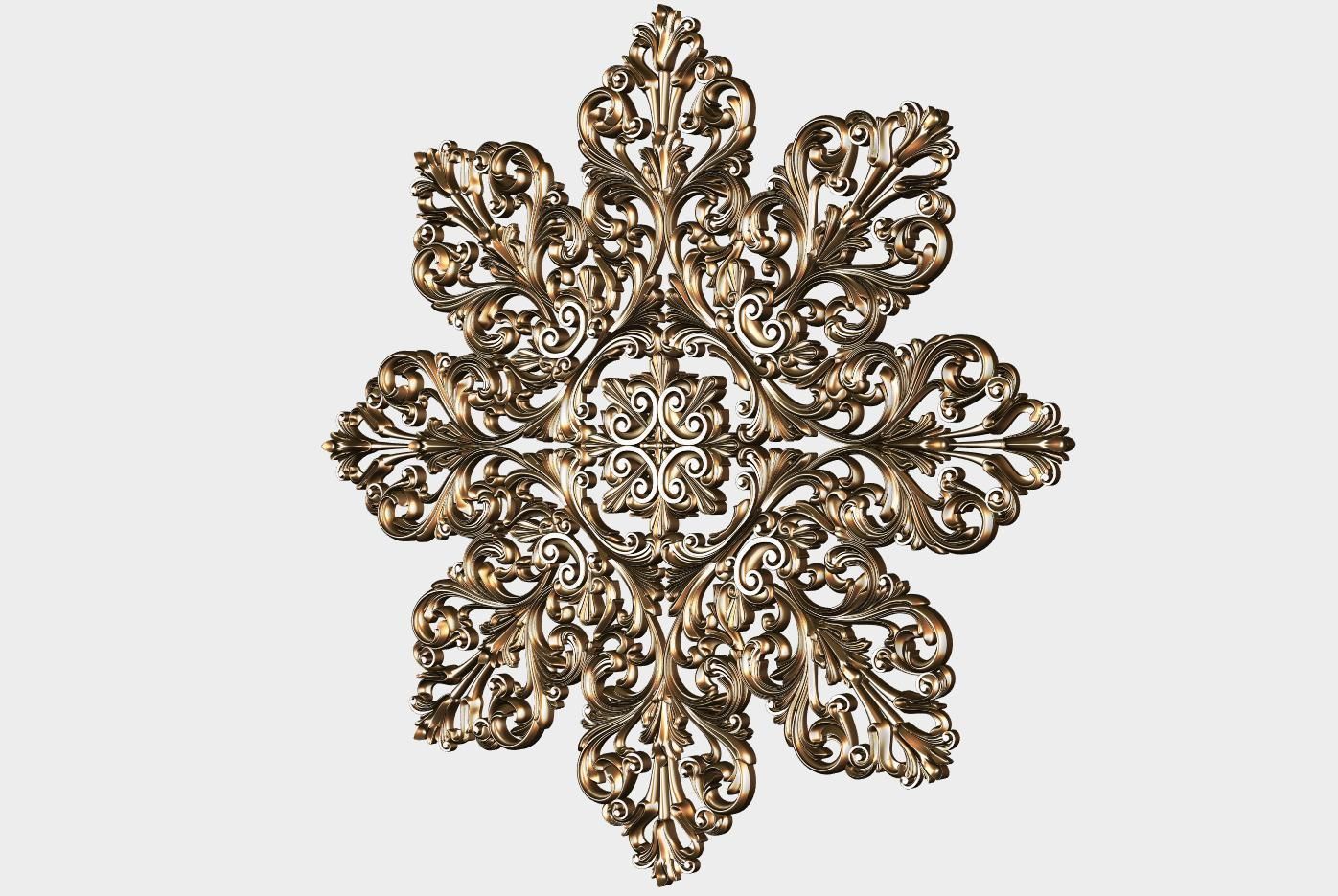 Carved decor for cnc 49 3D model_1