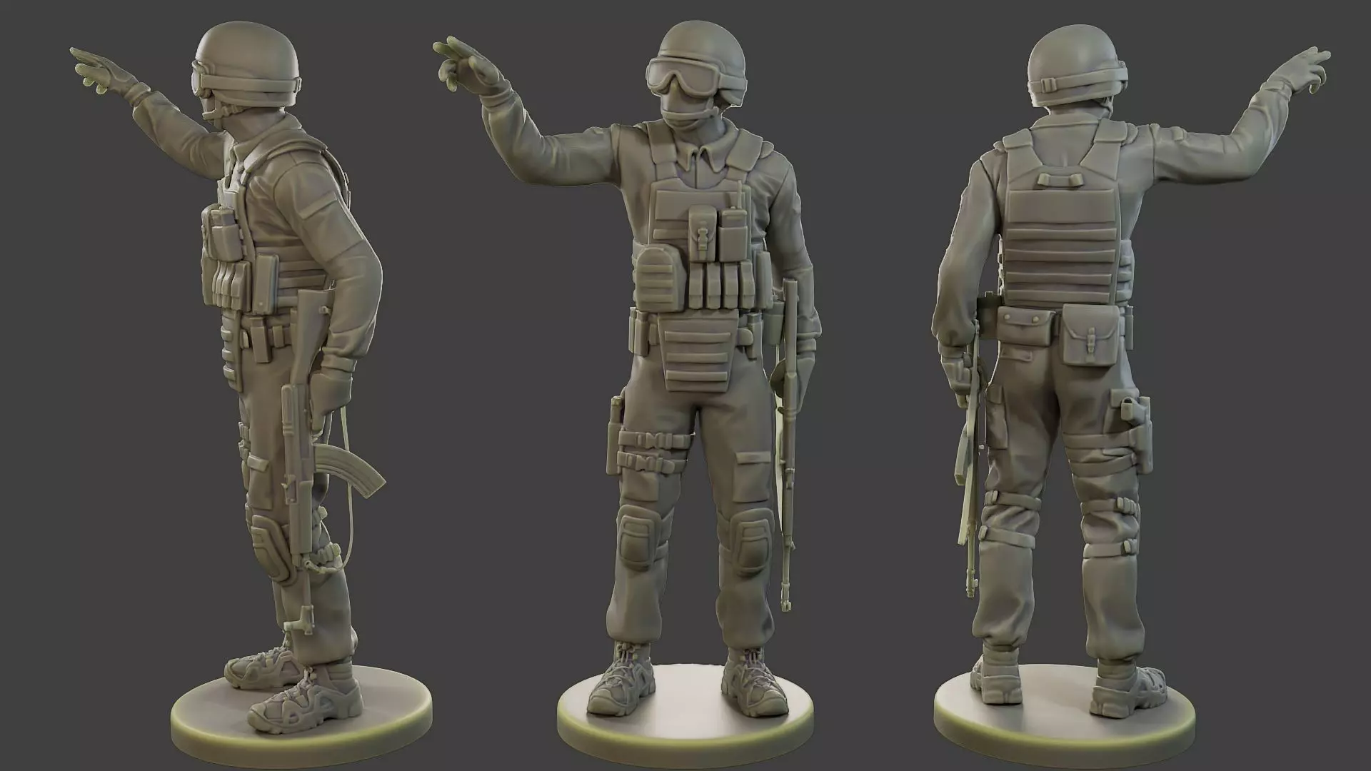 CzechSlovak Police Tactical Unit CPTU1 006 3D print model