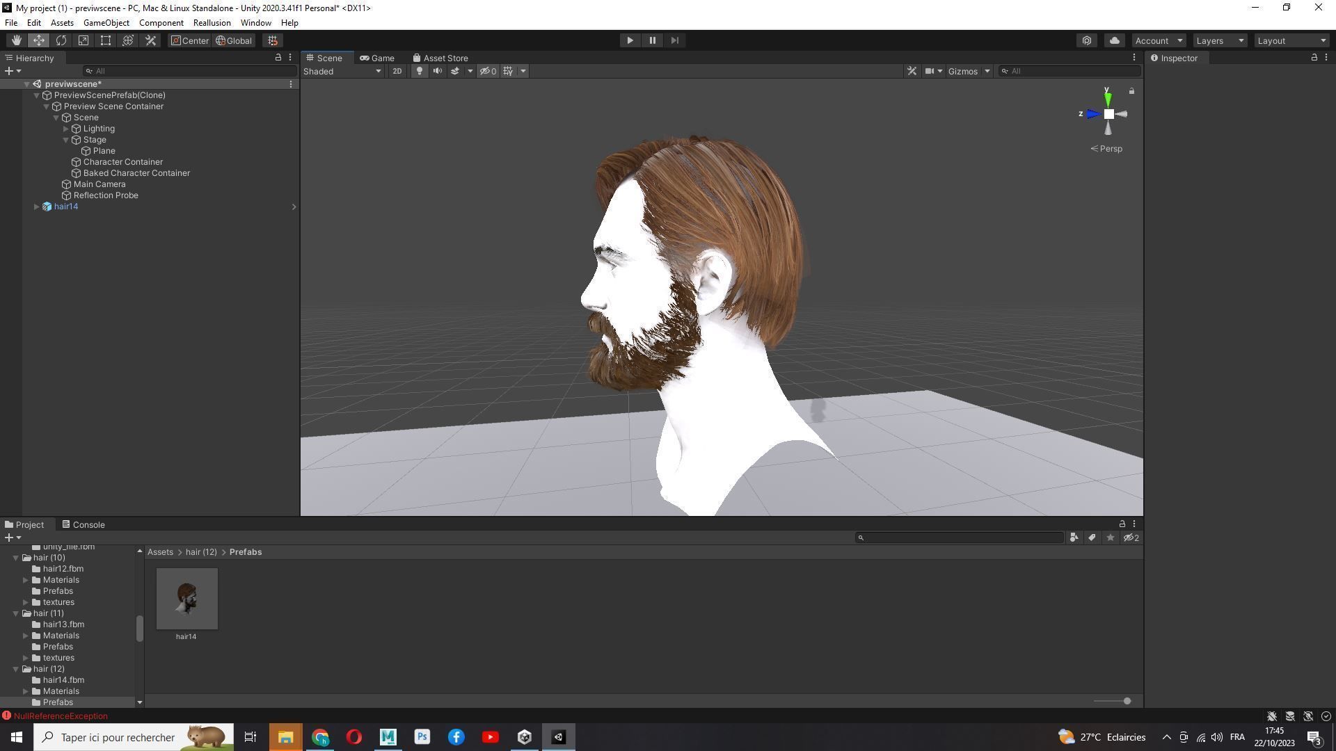 Classic Side Part Hair - Mustache - Beard Low-Poly Low-poly 3D model_24
