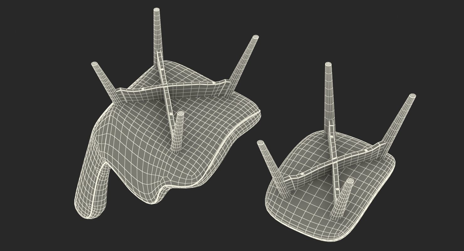 Grant Featherston Contour Style Chair Orange 3D model_18