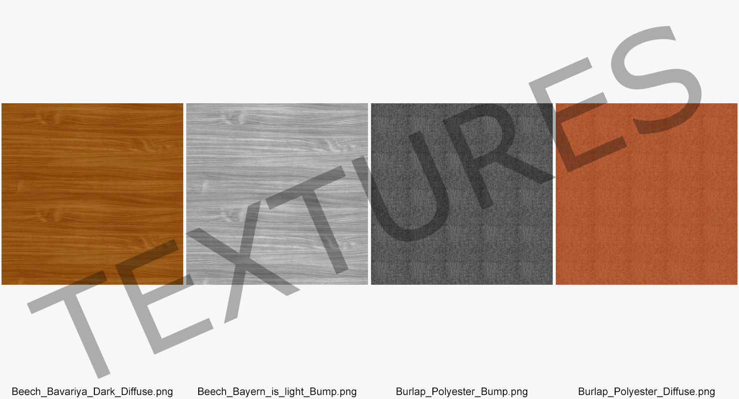 Grant Featherston Contour Style Chair Orange 3D model_13