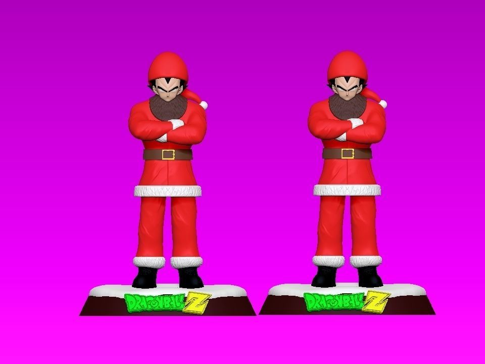VEGETA SANTA CLAUS - NOEL - DRAGON BALL - 3D PRINT 3D print model_4