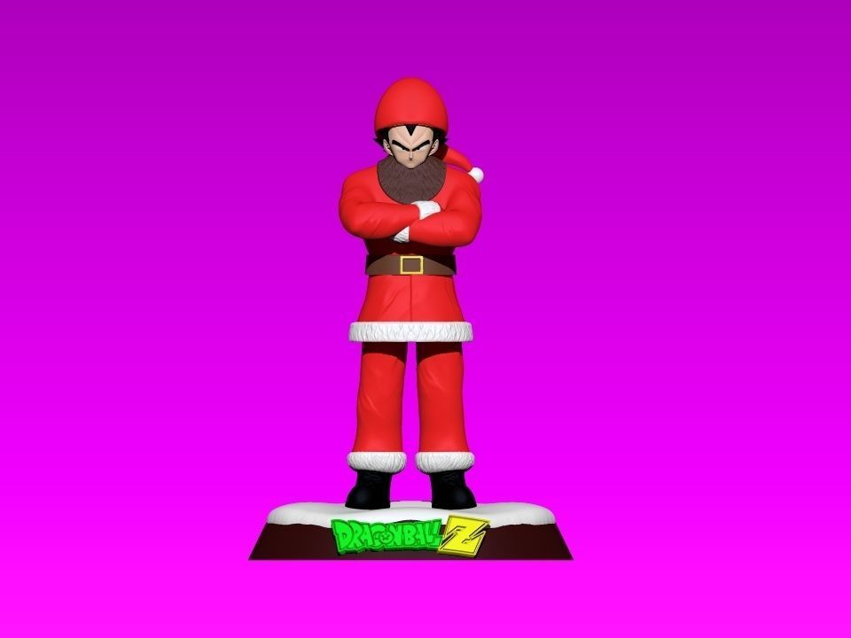 VEGETA SANTA CLAUS - NOEL - DRAGON BALL - 3D PRINT 3D print model_6