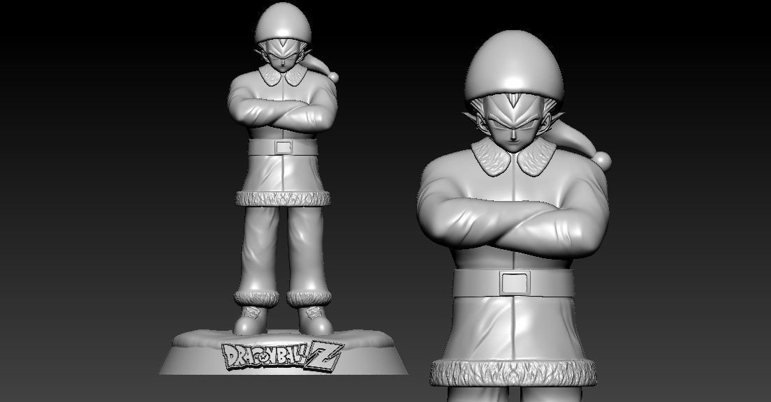 VEGETA SANTA CLAUS - NOEL - DRAGON BALL - 3D PRINT 3D print model_2
