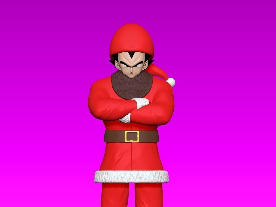 VEGETA SANTA CLAUS - NOEL - DRAGON BALL - 3D PRINT 3D print model_7