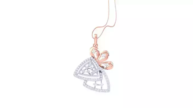 High Jewelry Diamond Pendant Necklace 3dm stl 3mf obj glb