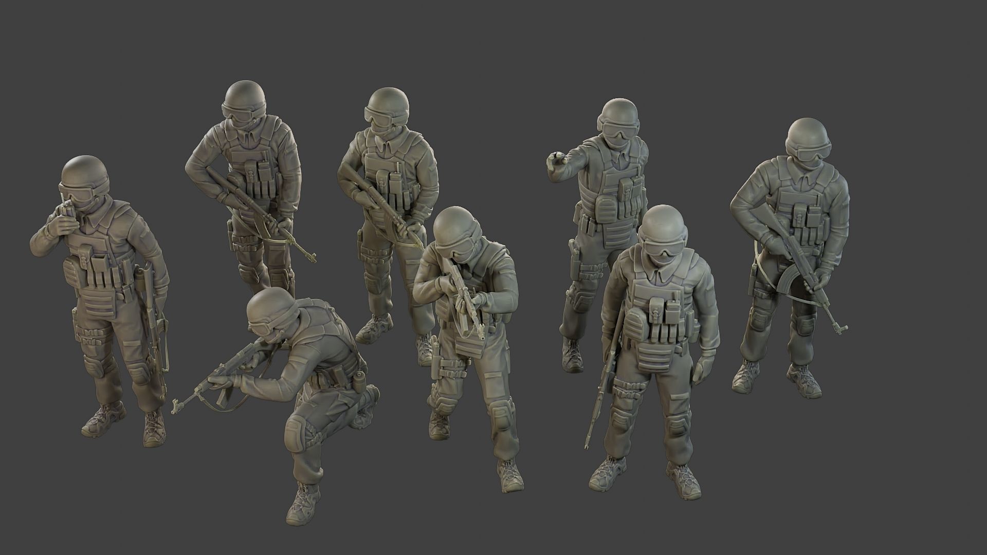 CzechSlovak Police Tactical Unit CPTU1 Pack1 3D Model Collection_13