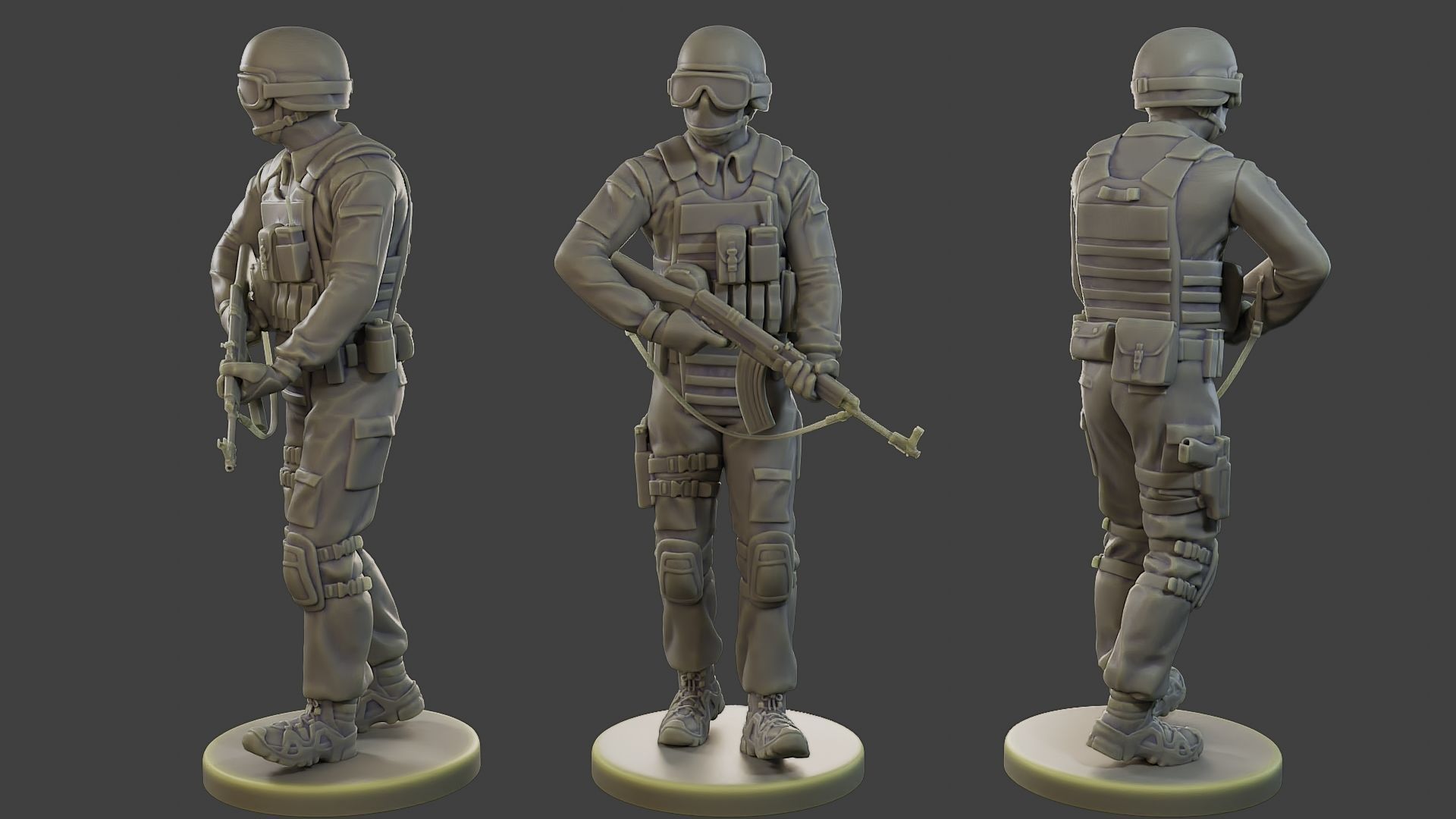 CzechSlovak Police Tactical Unit CPTU1 Pack1 3D Model Collection_3