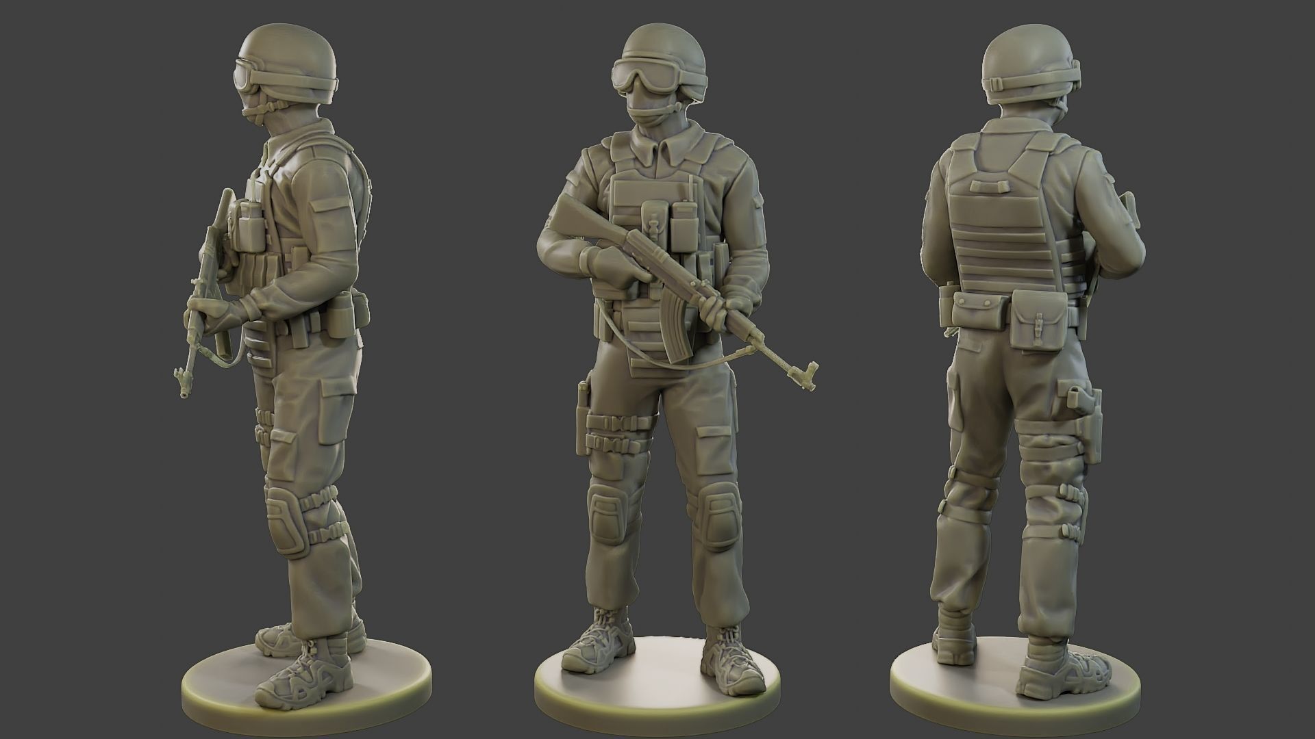 CzechSlovak Police Tactical Unit CPTU1 Pack1 3D Model Collection_6