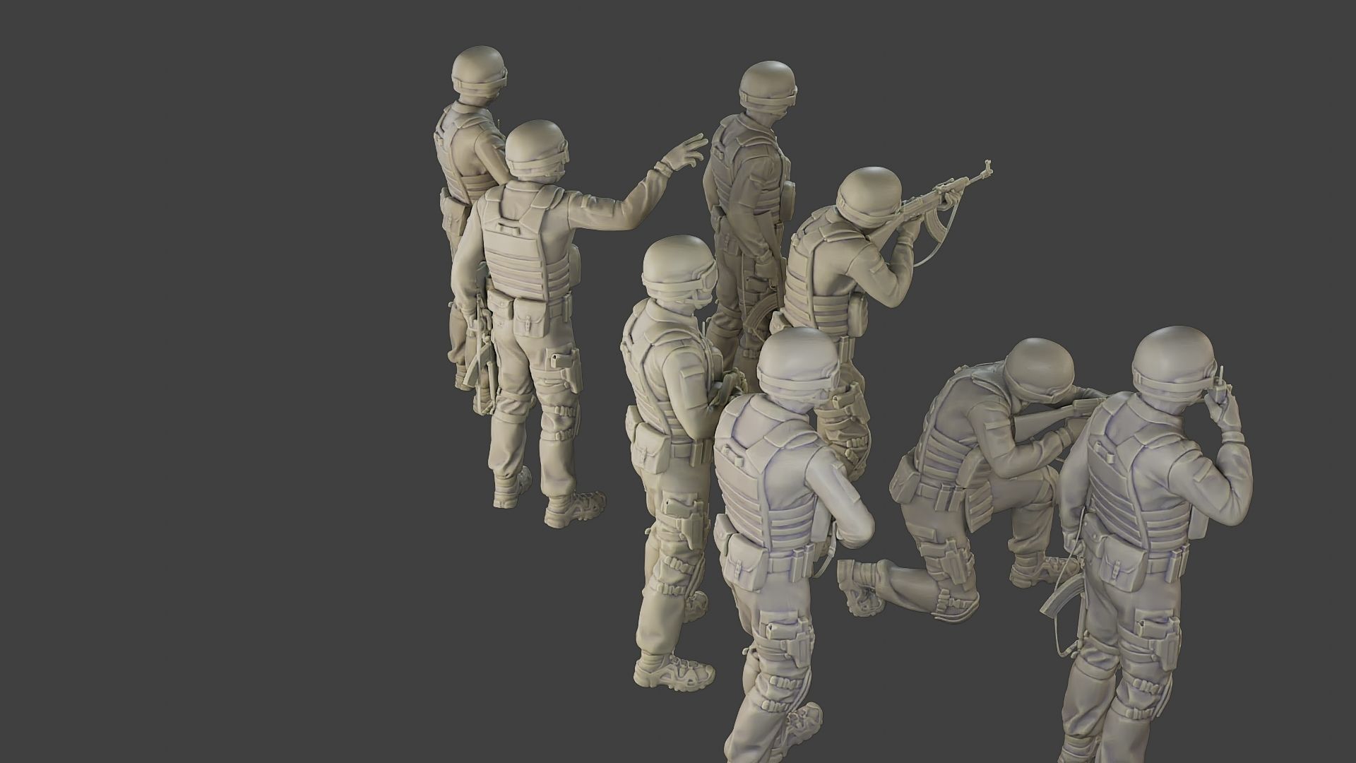 CzechSlovak Police Tactical Unit CPTU1 Pack1 3D Model Collection_15