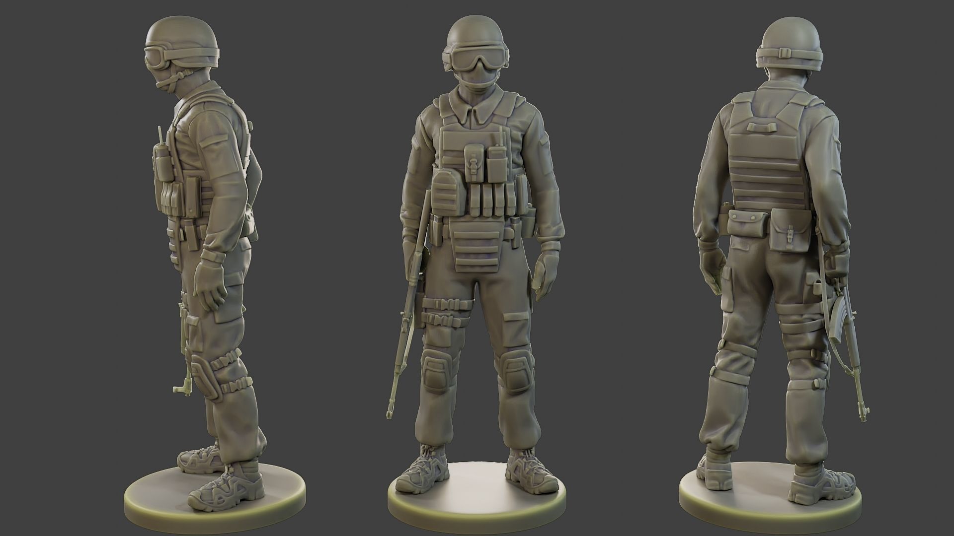 CzechSlovak Police Tactical Unit CPTU1 Pack1 3D Model Collection_5
