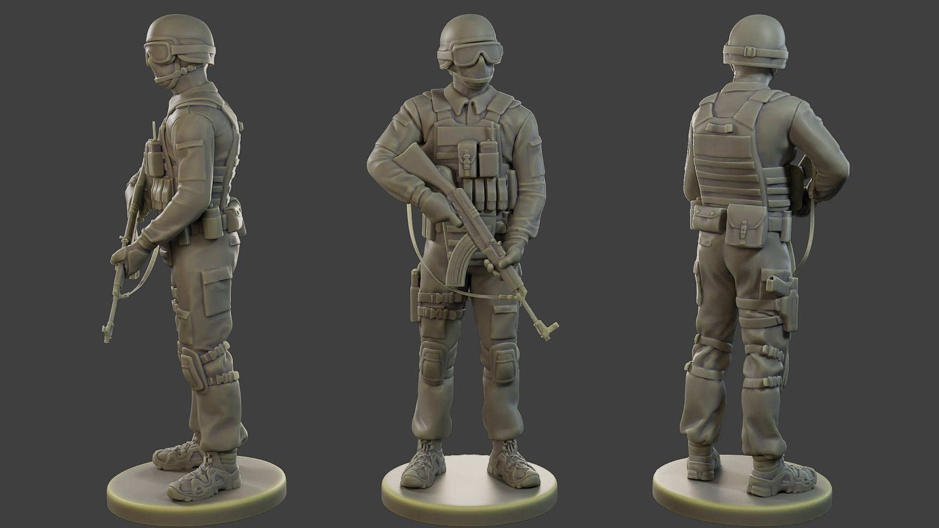 CzechSlovak Police Tactical Unit CPTU1 Pack1 3D Model Collection_7