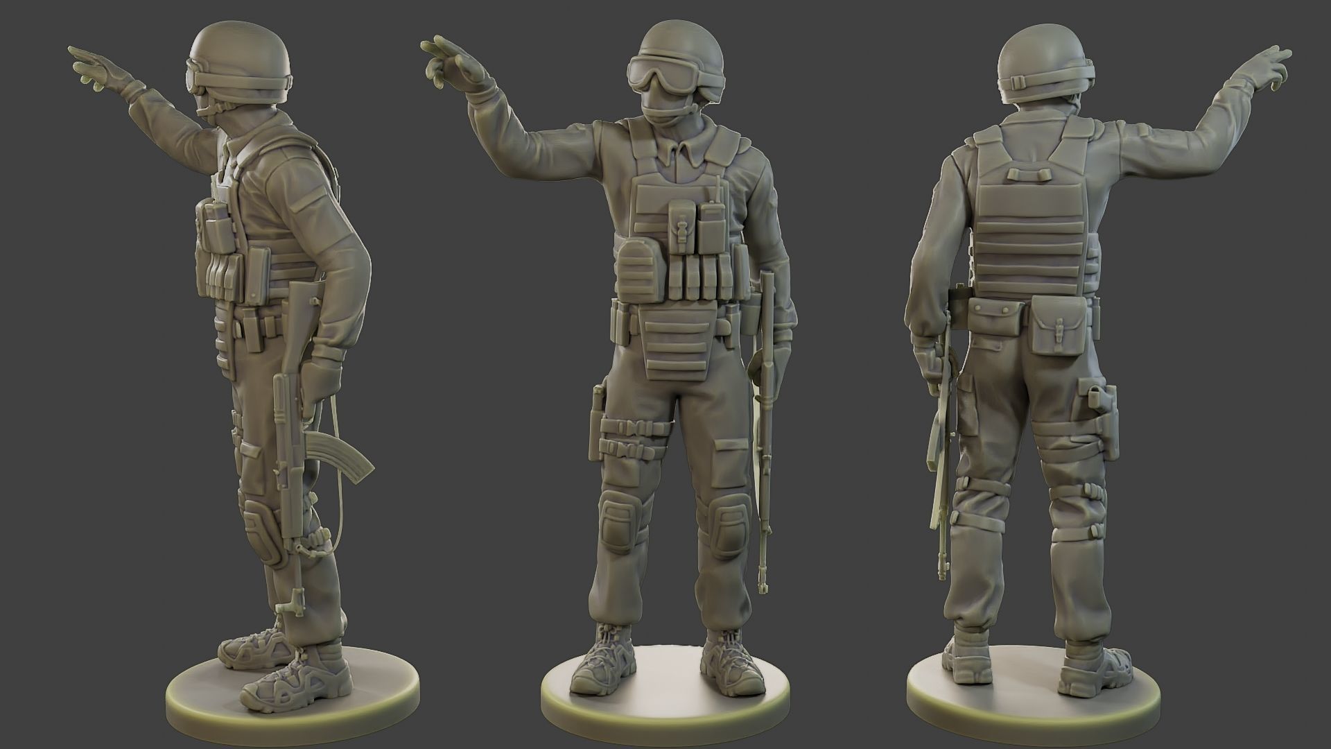 CzechSlovak Police Tactical Unit CPTU1 Pack1 3D Model Collection_2