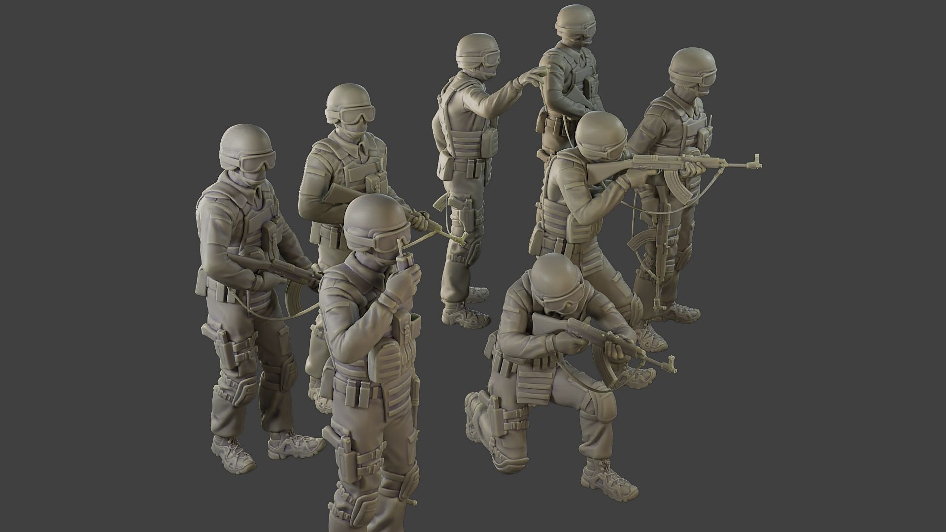 CzechSlovak Police Tactical Unit CPTU1 Pack1 3D Model Collection_14