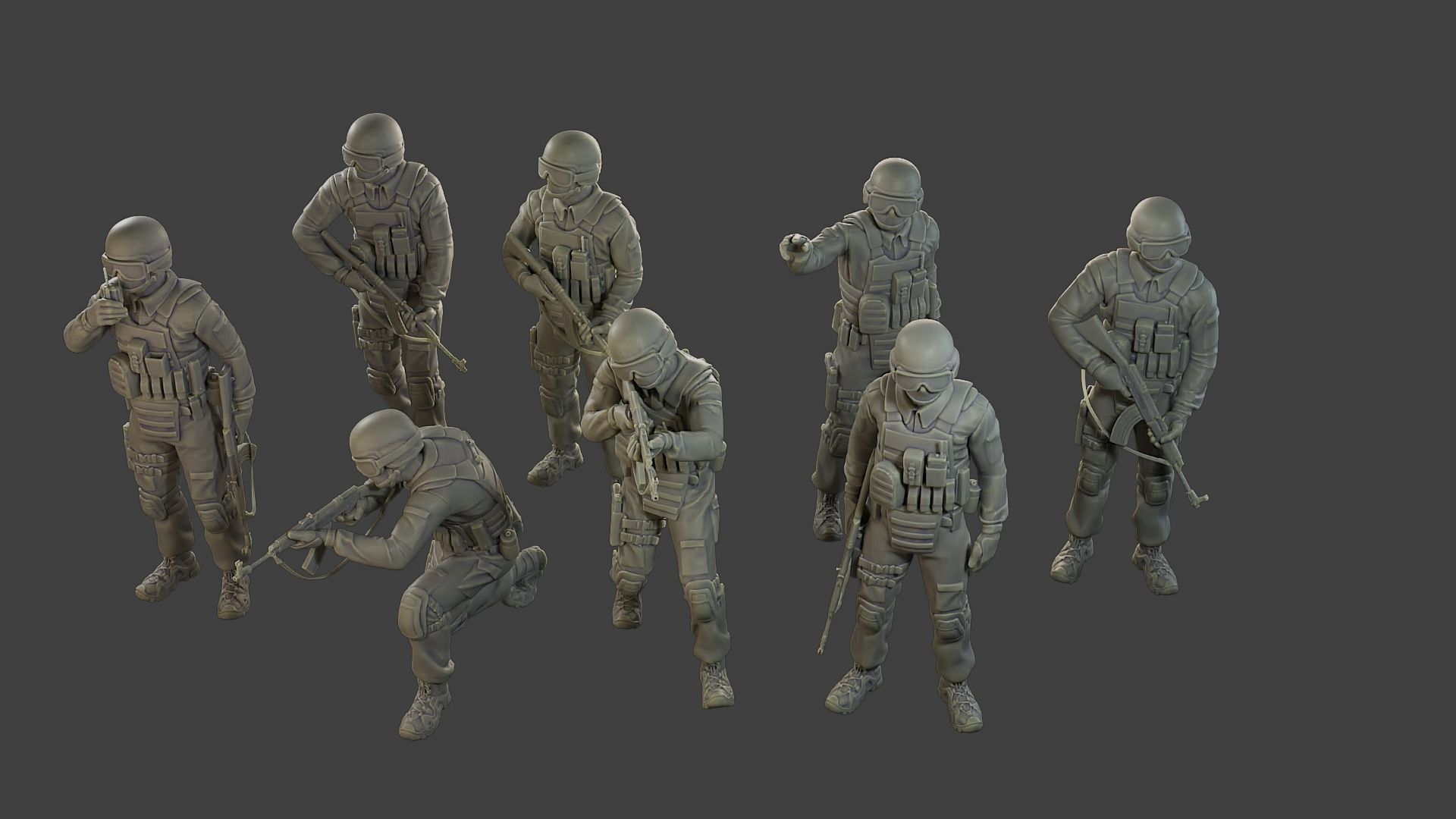 CzechSlovak Police Tactical Unit CPTU1 Pack1 3D Model Collection_12