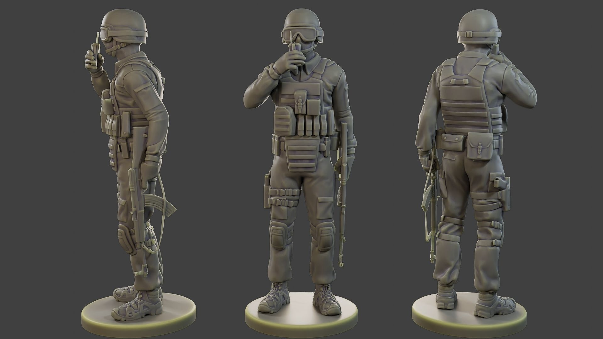 CzechSlovak Police Tactical Unit CPTU1 Pack1 3D Model Collection_9