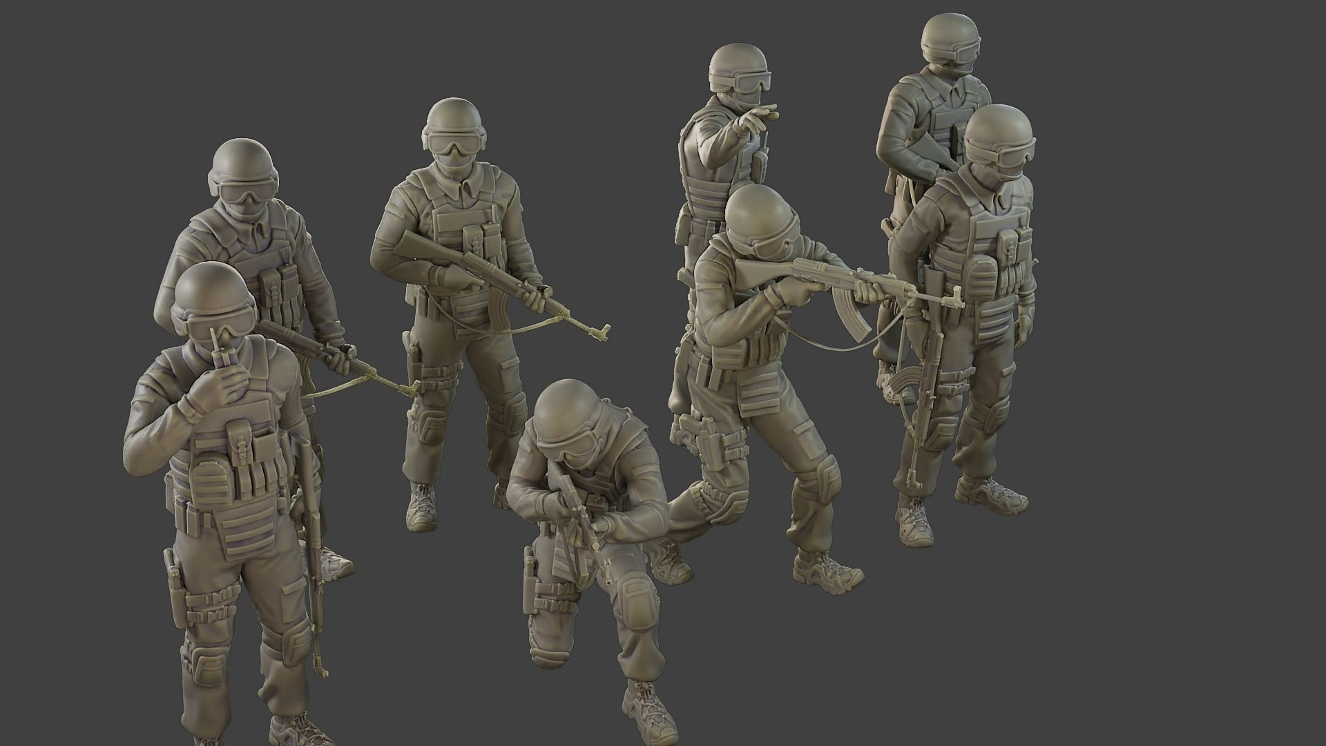 CzechSlovak Police Tactical Unit CPTU1 Pack1 3D Model Collection_4