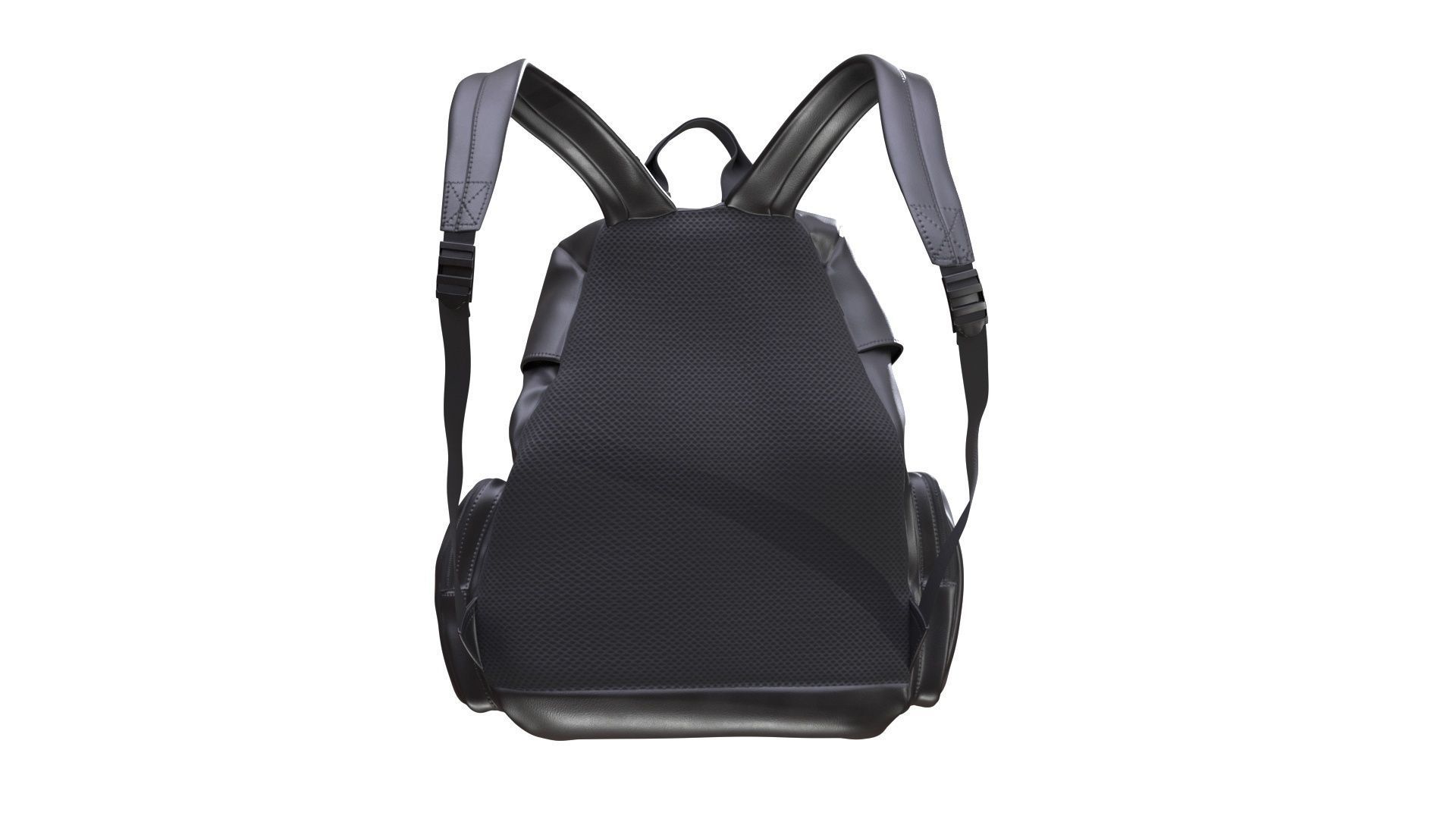 Backpack Low-poly 3D model_6