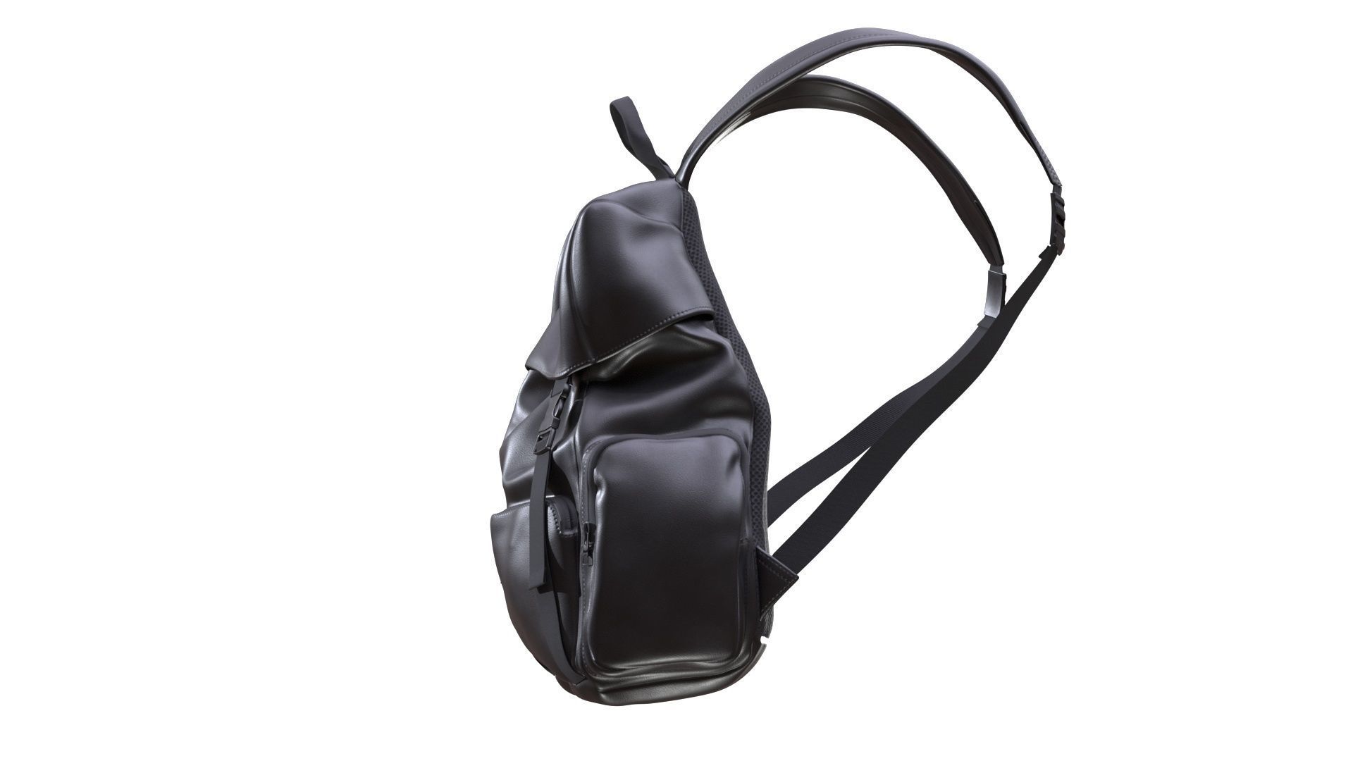 Backpack Low-poly 3D model_8