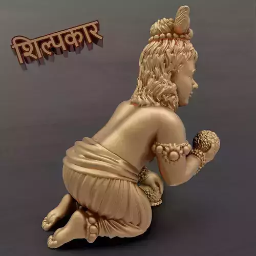 LADDU GOPAL  KANHA  BAL GOPAL 3D print model