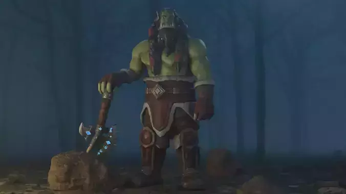 3D Model of an Orc GameReady