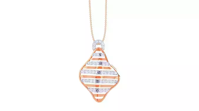 High Jewelry Diamond Pendant Necklace 3dm stl 3mf obj glb