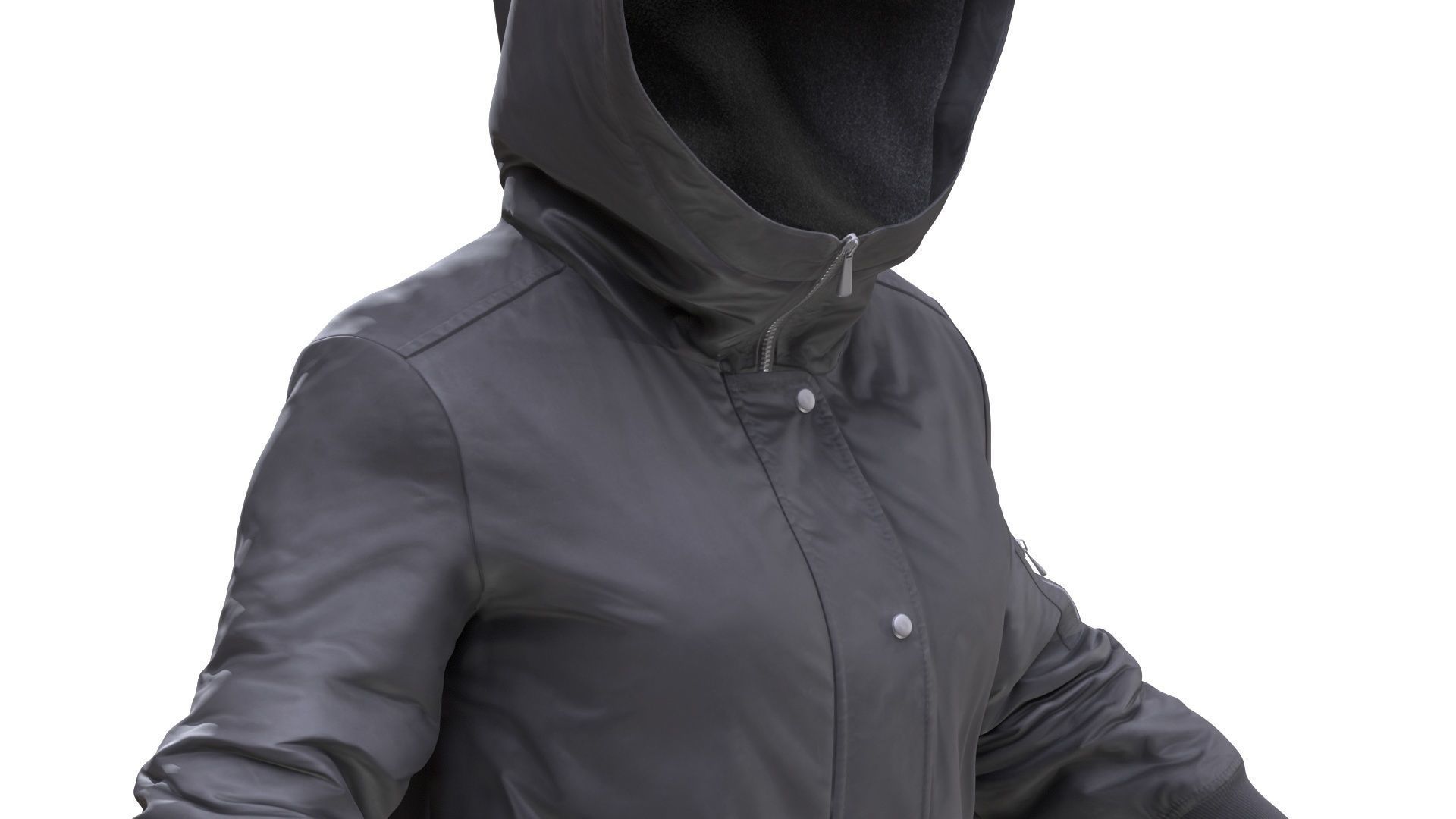 Jacket Low-poly 3D model_9
