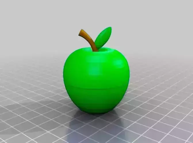 Apple Grinder 3D Printed Model
