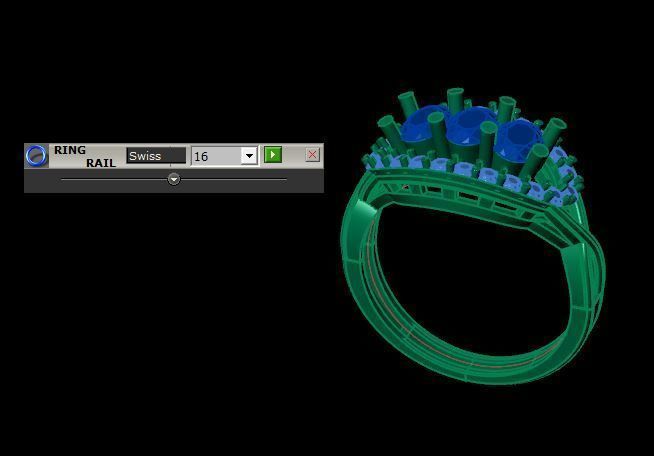 ruby and daimond ring 3D print model_14