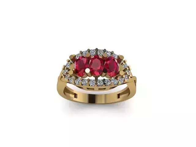 ruby and daimond ring