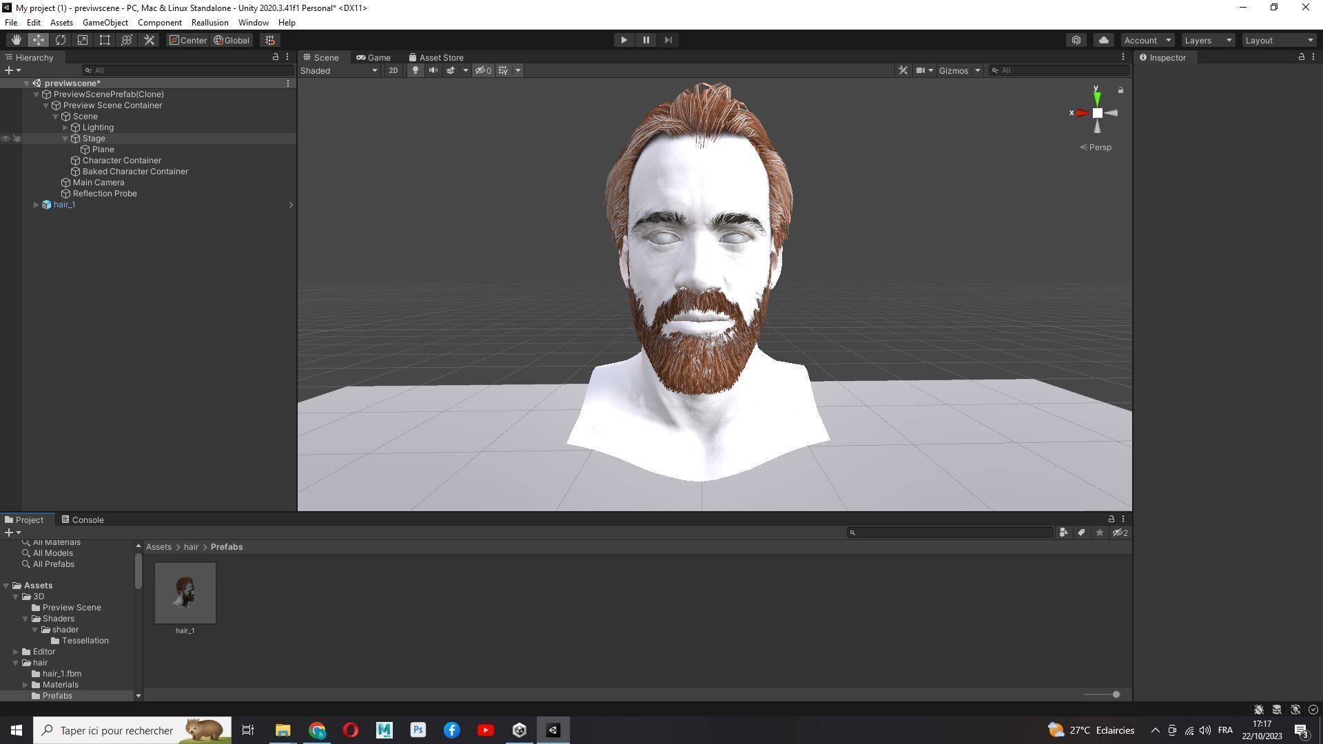 Classic Male Hair - Beard - Mustache Low Poly Low-poly 3D model_21