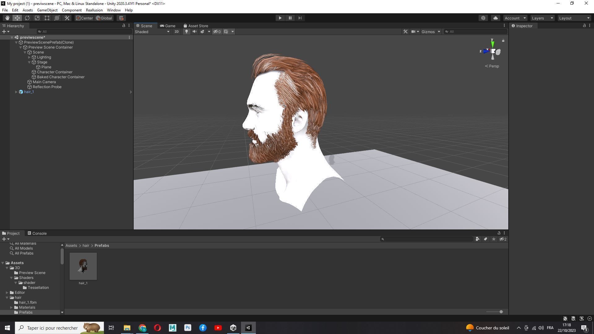 Classic Male Hair - Beard - Mustache Low Poly Low-poly 3D model_22