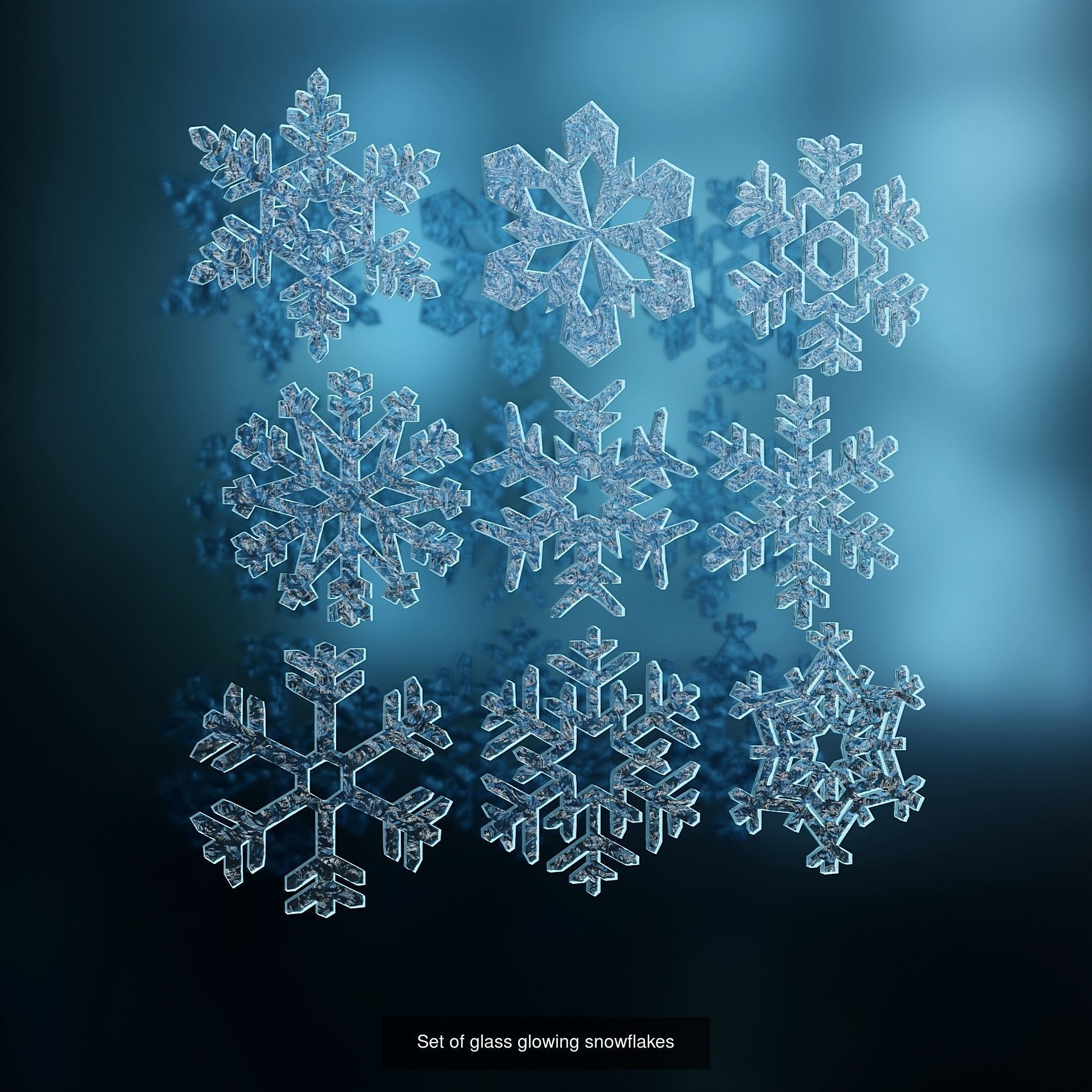 Set of Christmas tree toys 3D Model Collection_1