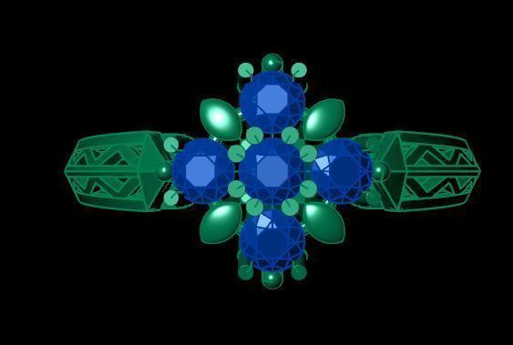 ruby ring 3D print model_10